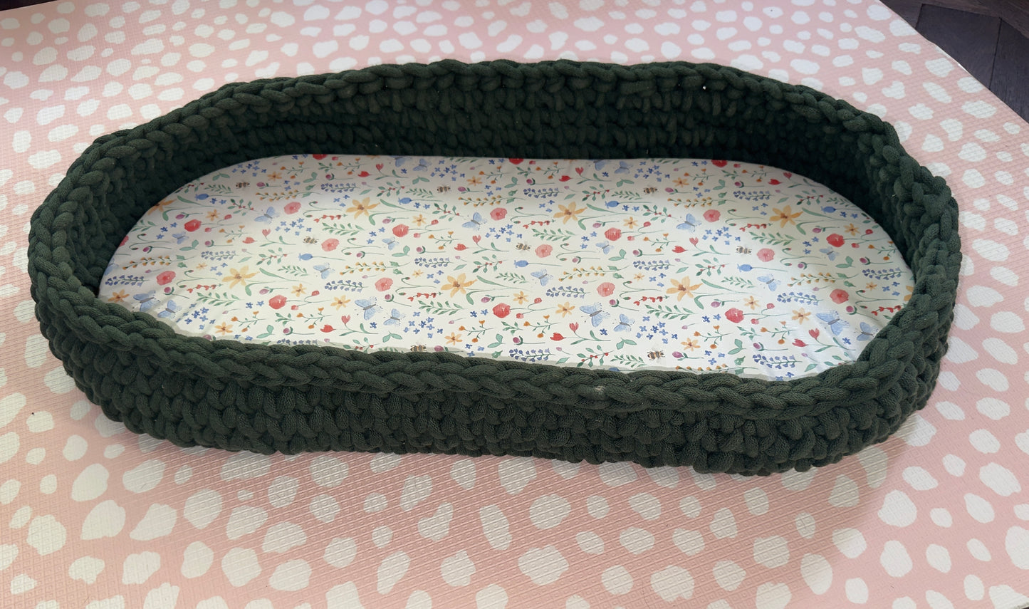Handmade Crochet Changing Basket