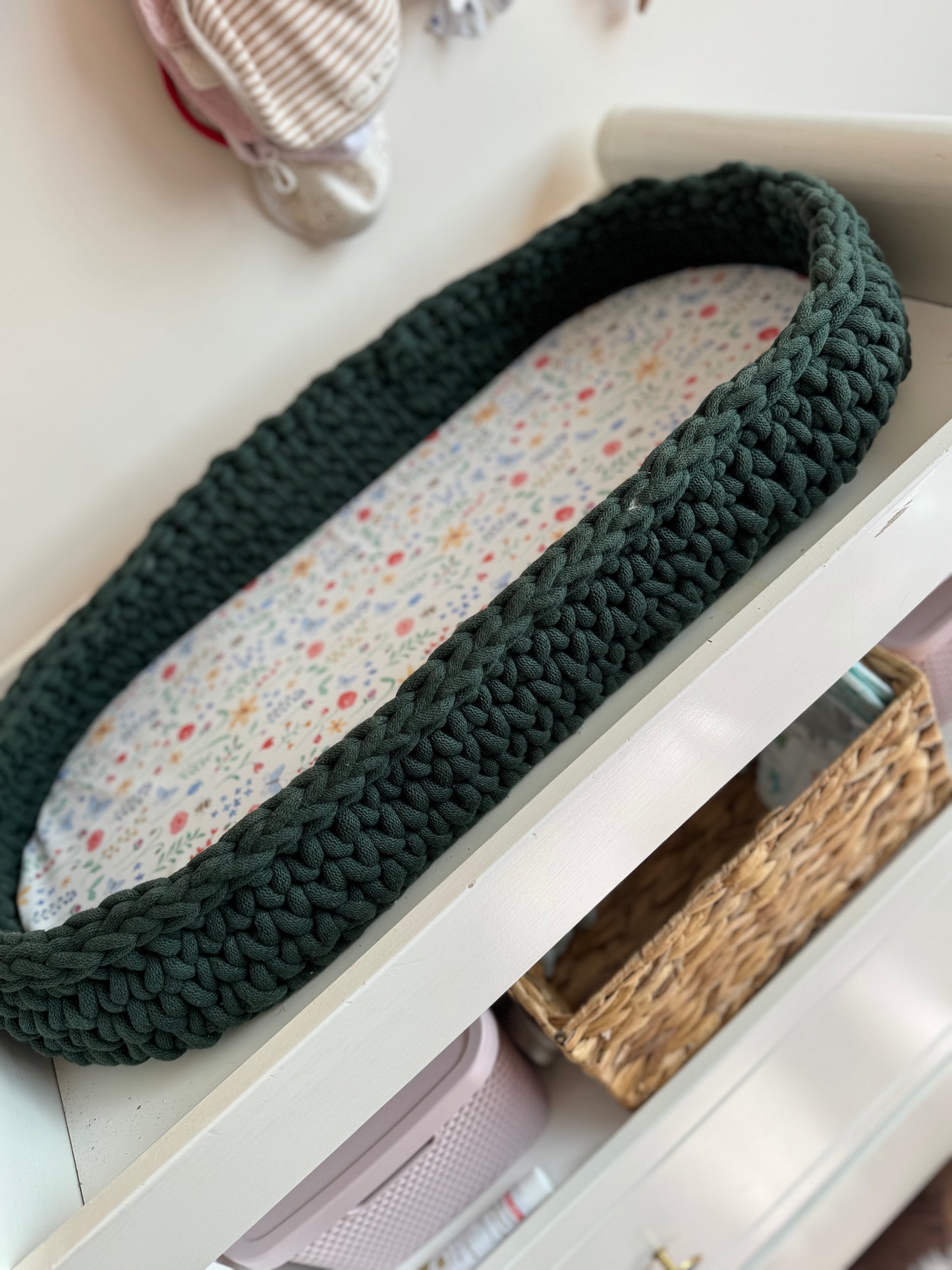 Handmade Crochet Changing Basket