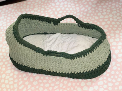 Standard Handmade Crochet Moses Basket (75x34cm)