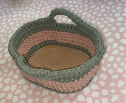 Handmade Crochet Nappy Caddy